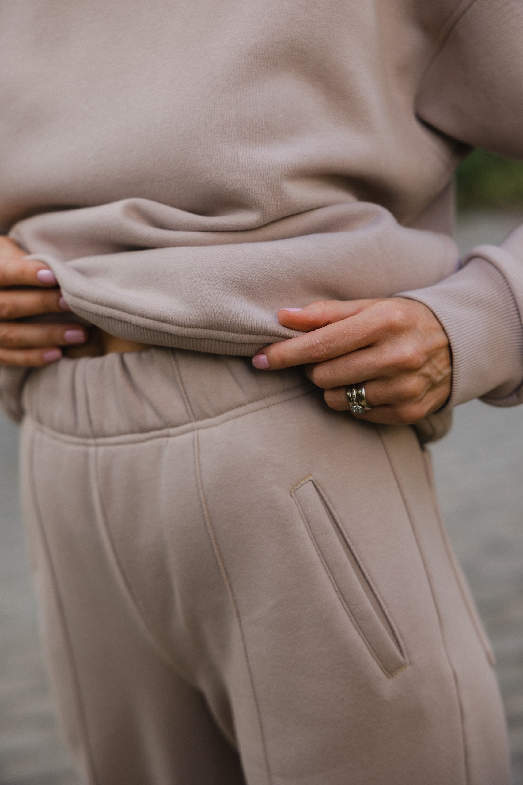 Luna Sweatpants in Dusty Pink